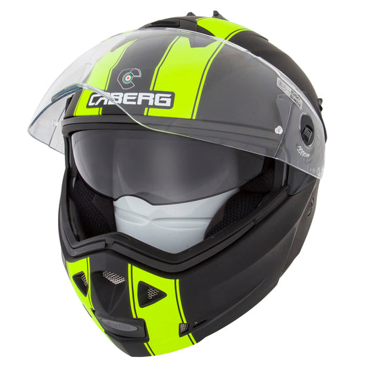 CABERG Duke 2 Legend Matt - Black / Fluo Flip Up Motorcycle Helmet