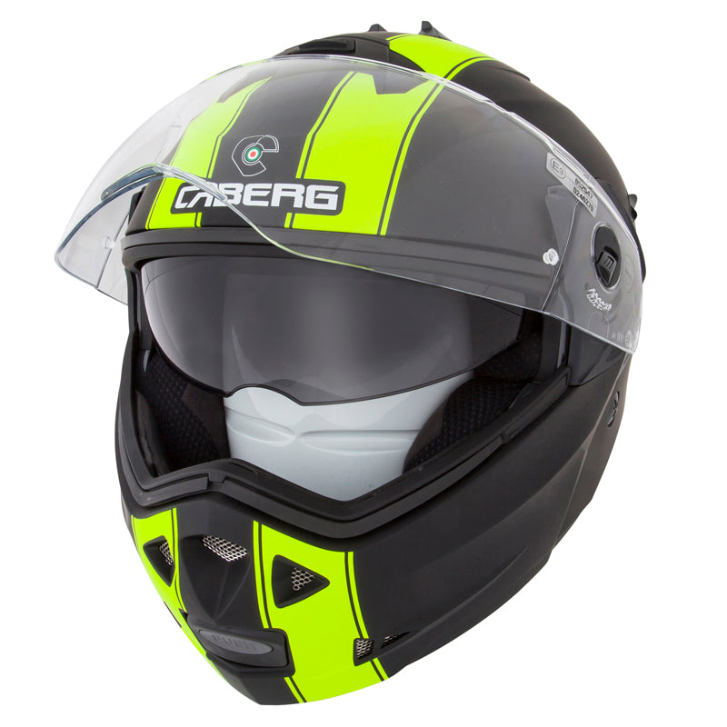 CABERG Duke 2 Legend Matt - Black / Fluo Flip Up Motorcycle Helmet