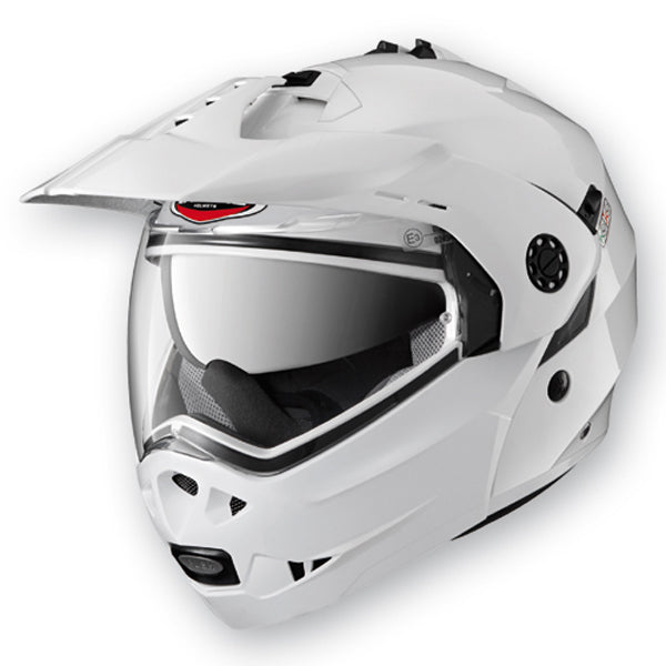 CABERG Tourmax Metal White Flip Up Motorcycle Helmet - Extra Small