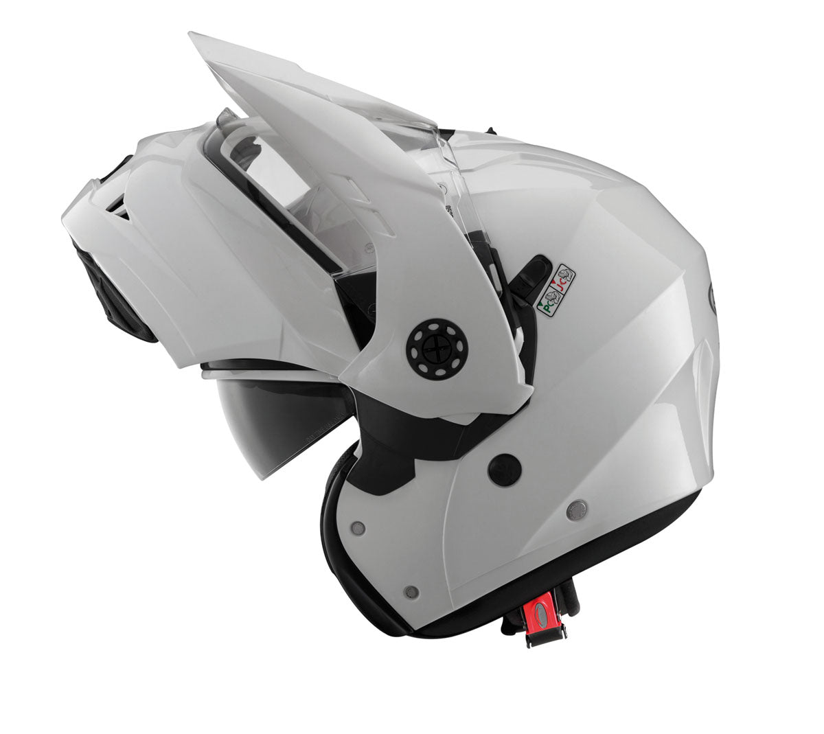 CABERG Tourmax Metal White Flip Up Motorcycle Helmet - Extra Small