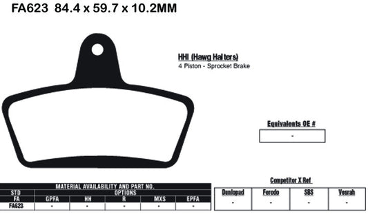 EBC Brake Pads FA623HH
