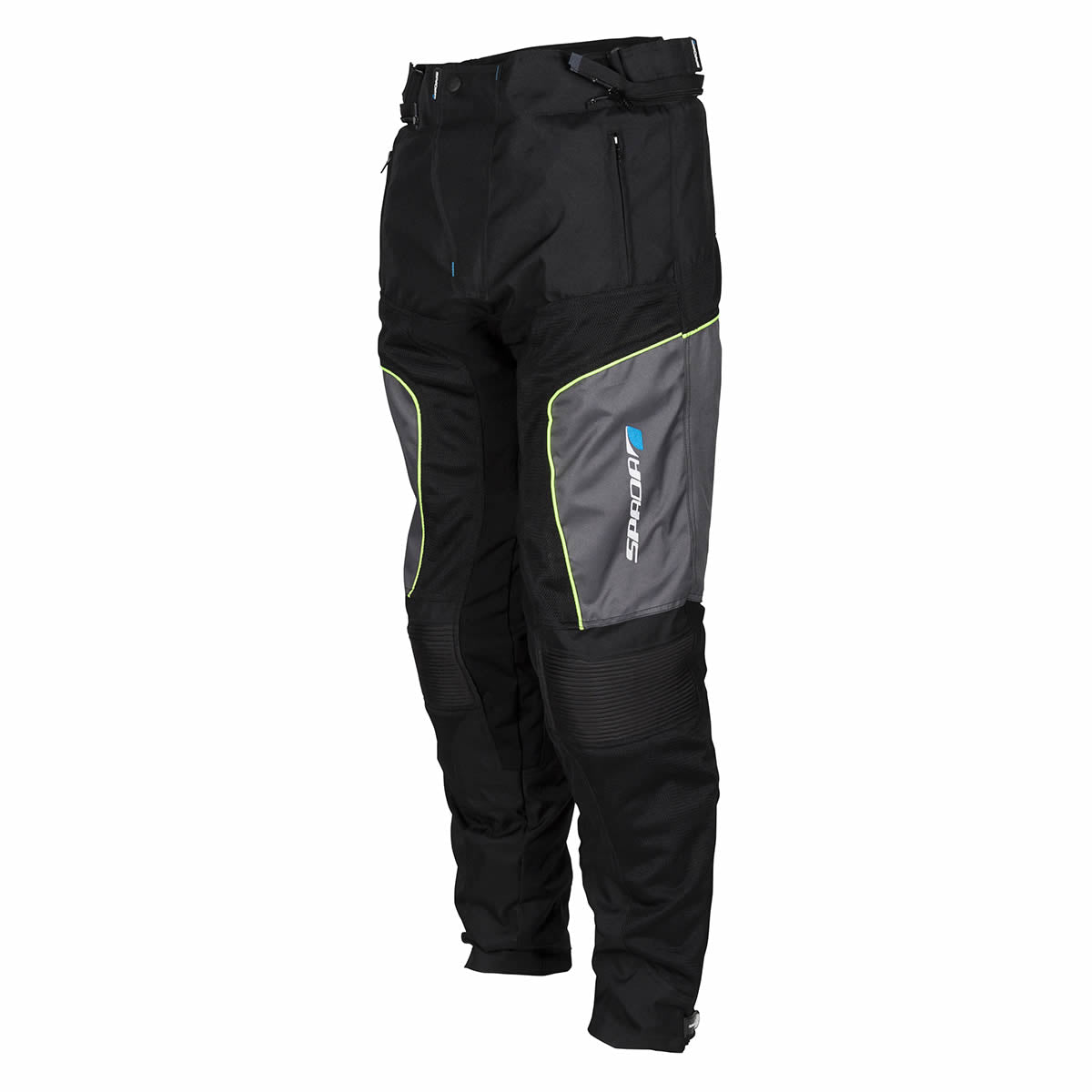 Spada Textile Trousers Air Pro 2 Black / Silver / Fluo