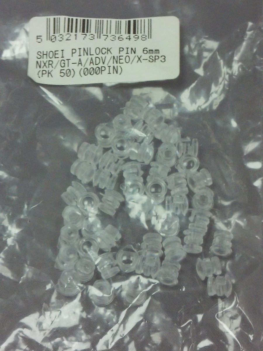 Shoei NXR / 2 / GT-A / ADV / NEO / X-SP3 / J-Cruise 3 Pinlock Pins 6mm [Pack 100]