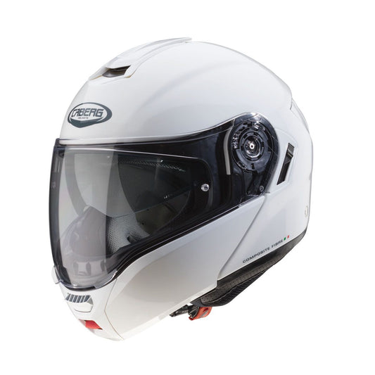 CABERG Levo White Flip Up Motorcycle Helmet - XS