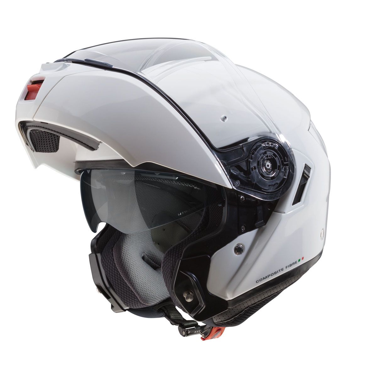CABERG Levo White Flip Up Motorcycle Helmet - XS