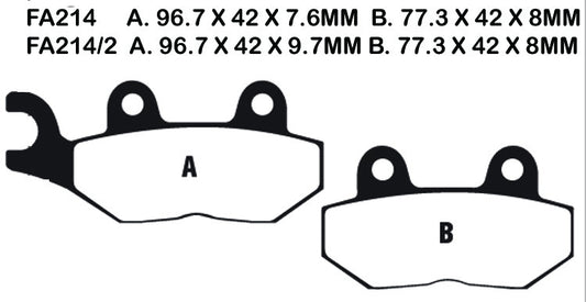 EBC Brake Pads FA214V