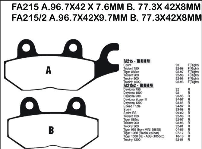 EBC Brake Pads FA215V