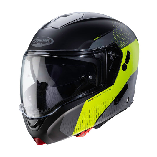 CABERG Horus Scout Matt - Black / Yellow Flip Up Motorcycle Helmet S / O
