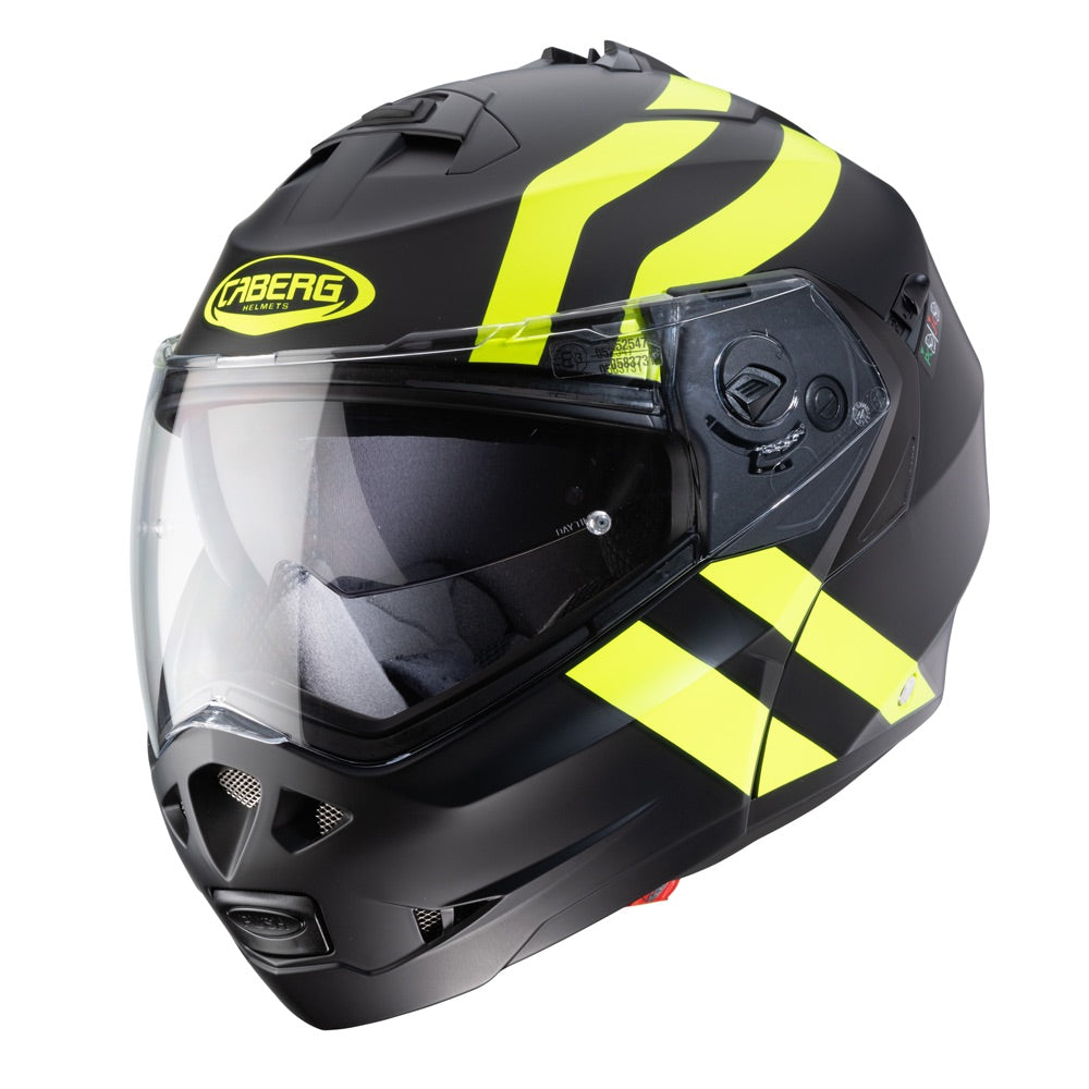 CABERG Duke 2 Super Legend Matt - Black / Yellow Helmet