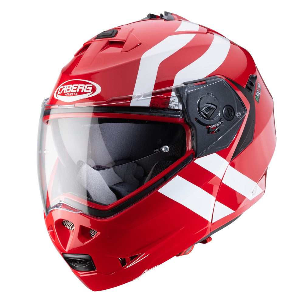 CABERG Duke 2 Super Legend Red / White Helmet