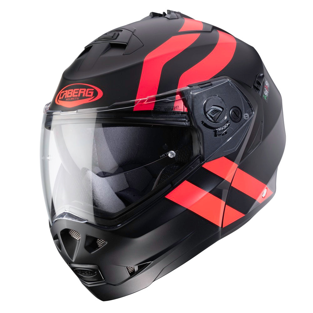 CABERG Duke 2 Super Legend Matt - Black / Red / Fluo Helmet