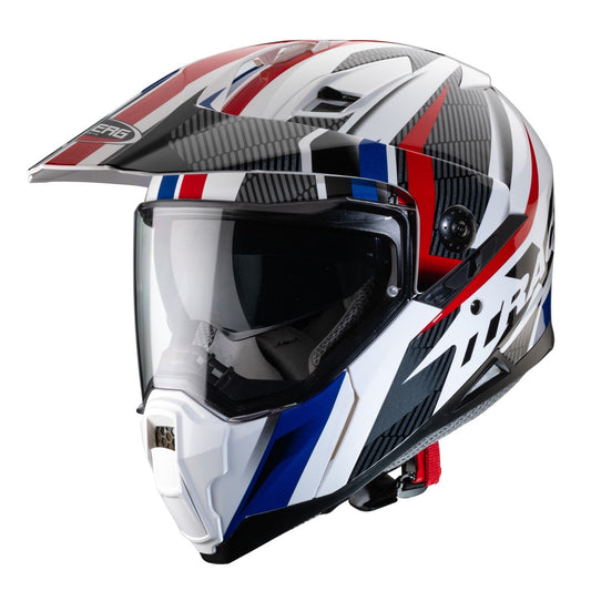 CABERG X-Trace Savana White / Black / Blue / Red Helmet S / O