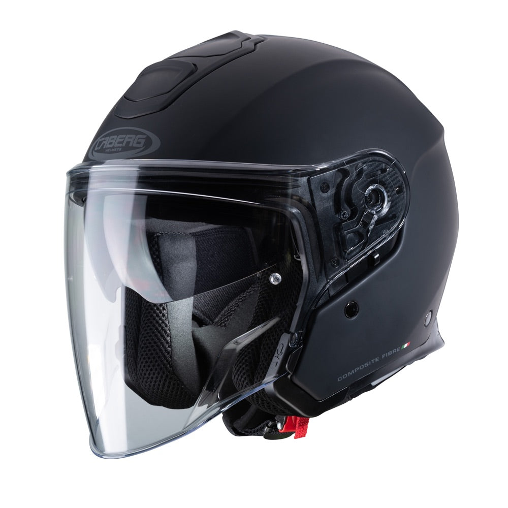 CABERG Flyon Matt - Black Open Face Motorcycle Helmet S / O