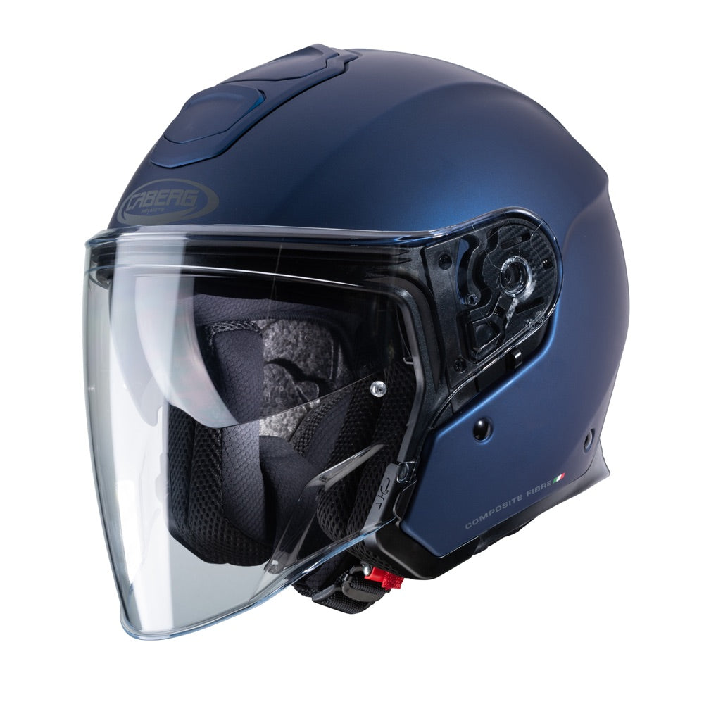 CABERG Flyon Matt - Blue Open Face Motorcycle Helmet / O