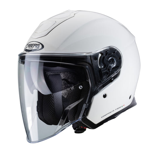 CABERG Flyon White Open Face Motorcycle Helmet S / O