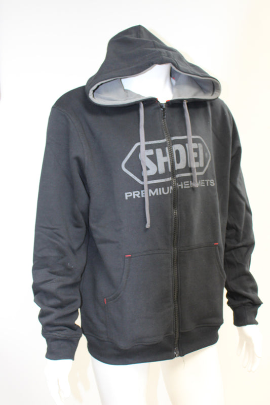Shoei Vintage 2 Zipped Hoodie Black