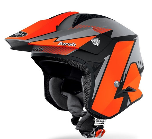 Airoh TRR S Pure Motorcycle Helmet - Orange Matt