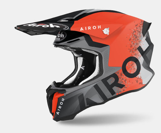 Airoh Twist 2.0 Motorcycle Helmet - Bit Orange Matt