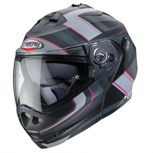 CABERG Duke 2 Tour Matt - Black / Pink / Anthracite / Silver Helmet