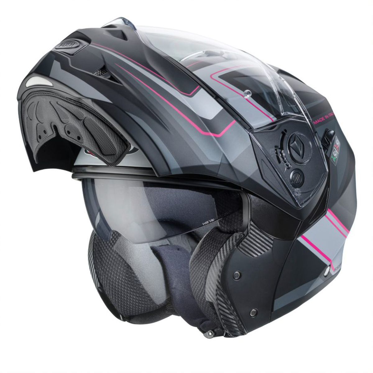 CABERG Duke 2 Tour Matt - Black / Pink / Anthracite / Silver Helmet