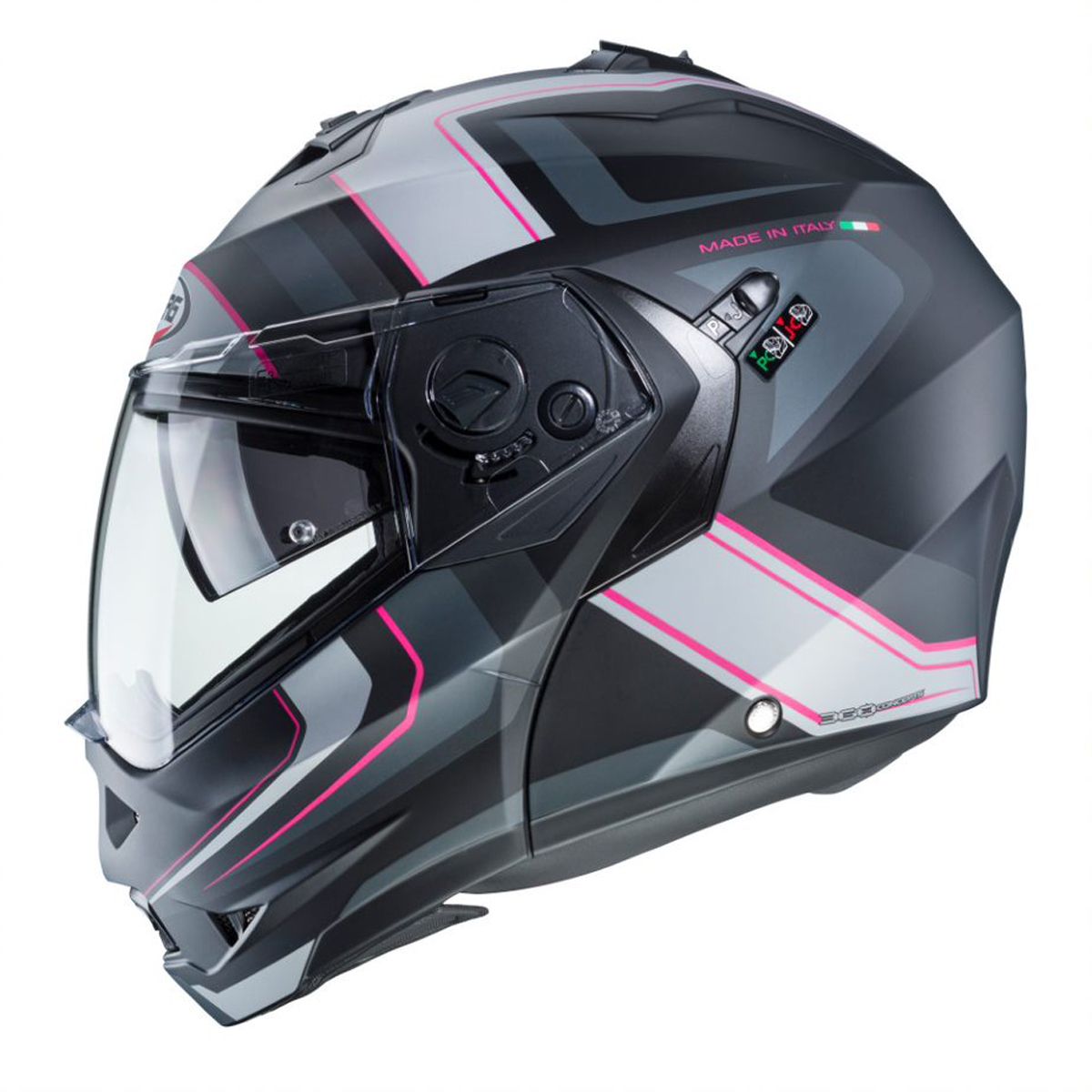 CABERG Duke 2 Tour Matt - Black / Pink / Anthracite / Silver Helmet