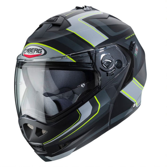 CABERG Duke 2 Tour Matt - Black / Yellow / Fluo / Anthracite / Silver Helmet
