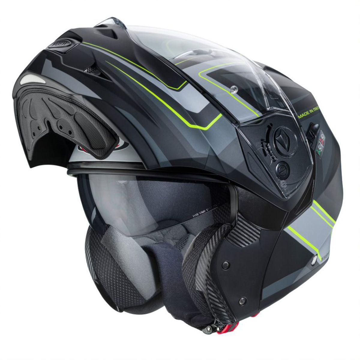 CABERG Duke 2 Tour Matt - Black / Yellow / Fluo / Anthracite / Silver Helmet