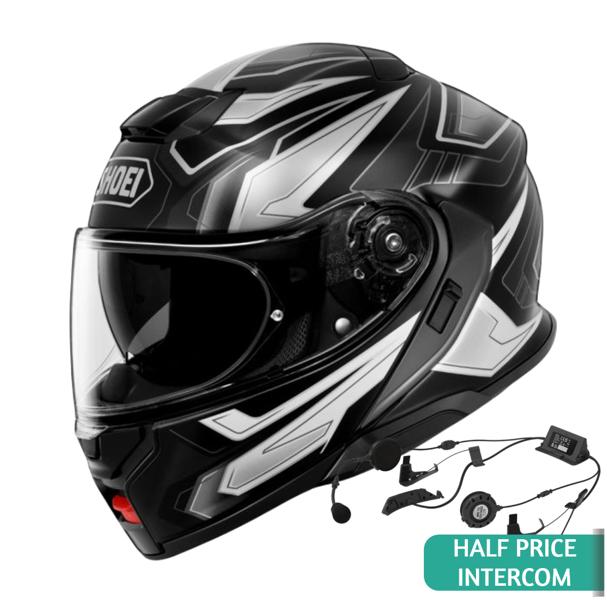 Shoei Neotec 3 Anthem Flip Front Helmet TC5 - Black / White