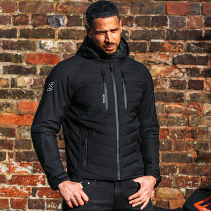 Spada Tino CE Waterproof Quilted Jacket - Black