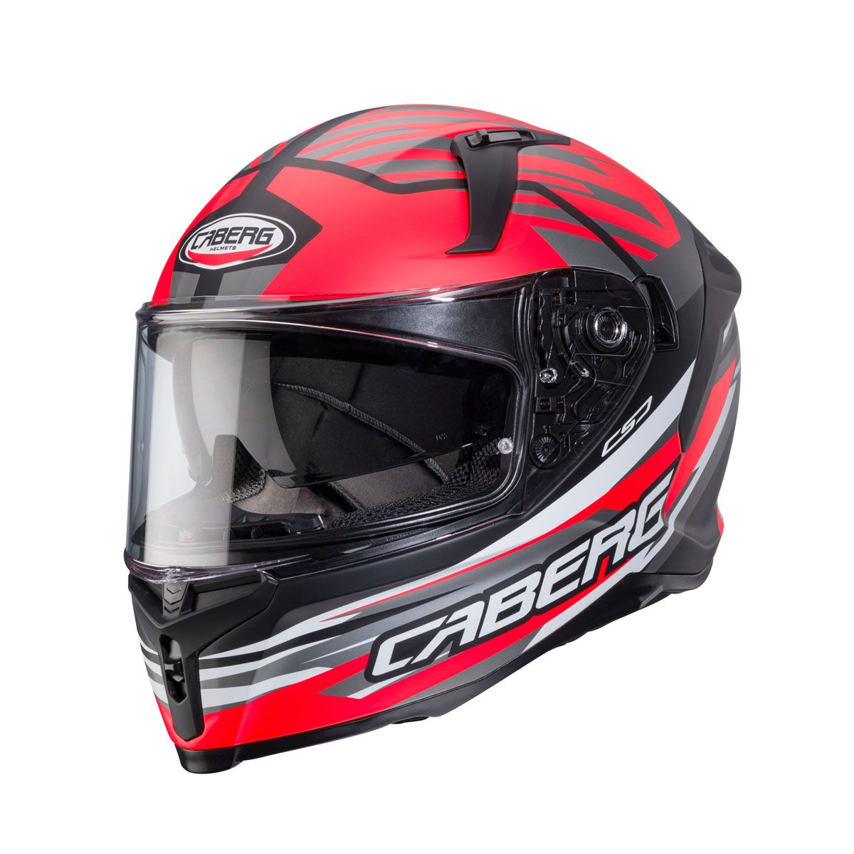 CABERG Avalon X Kira Matt - Black / Grey / Red Full Face Motorcycle Helmet Helmet