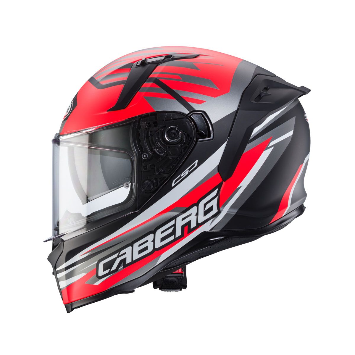 CABERG Avalon X Kira Matt - Black / Grey / Red Full Face Motorcycle Helmet Helmet
