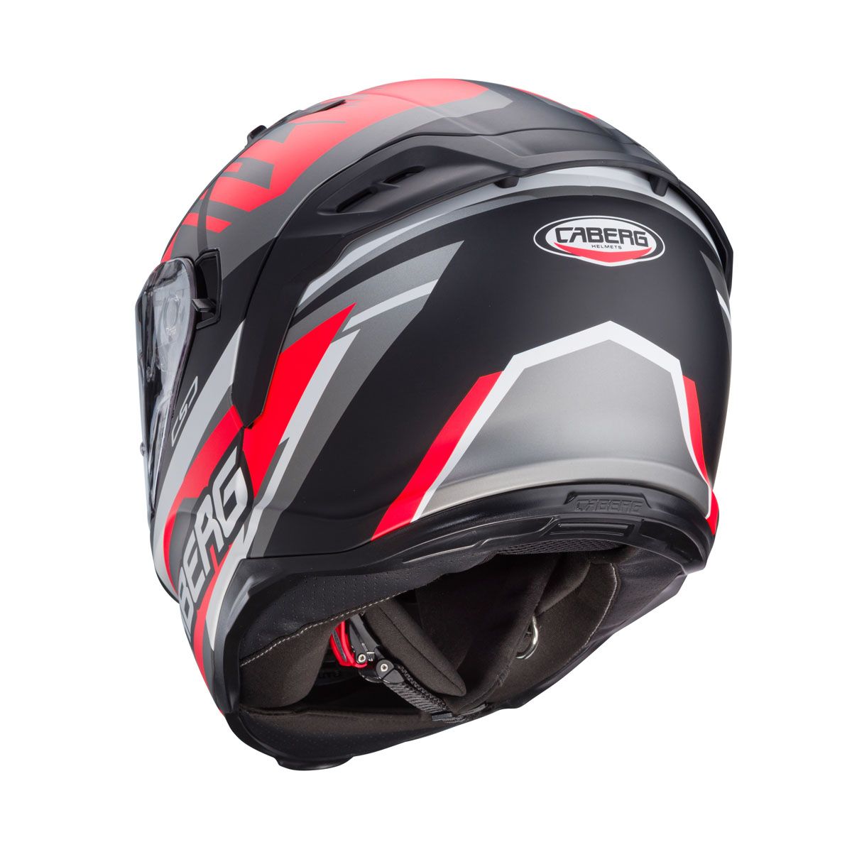 CABERG Avalon X Kira Matt - Black / Grey / Red Full Face Motorcycle Helmet Helmet