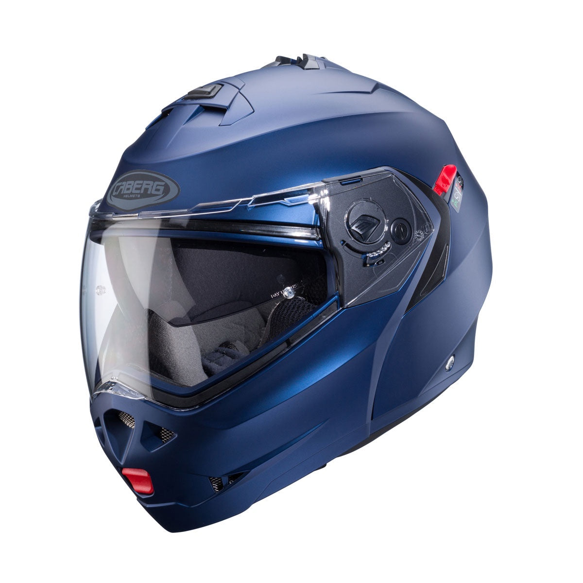 CABERG Duke X Flip Front Helmet - Matt Blue