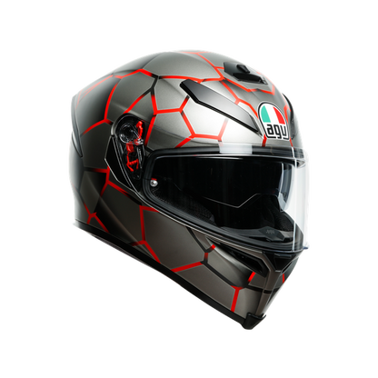 AGV K5-S Vulcanum Full Face Helmet - Black / Red