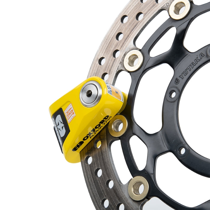 Oxford Alpha XA14 Alarm Disc Lock - Yellow / Black