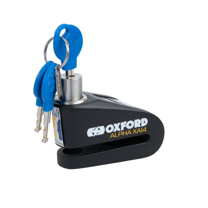 Oxford Alpha XA14 Alarm Disc Lock - Black / Black