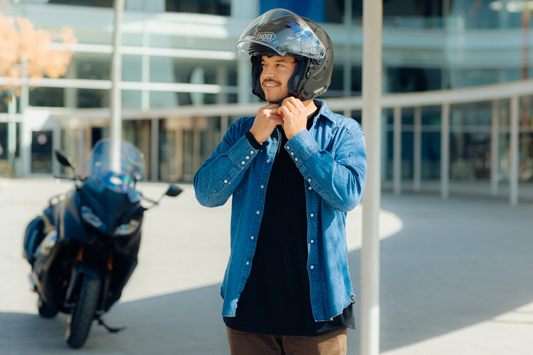 Shoei J-Cruise 3 Matt Blue Metallic Helmet