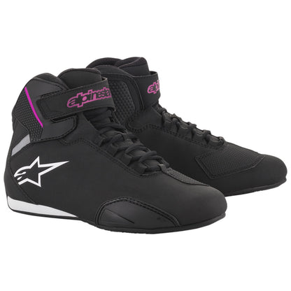 Alpinestars Stella Sektor Ladies Motorcycle Shoes - Black / Fuschsia