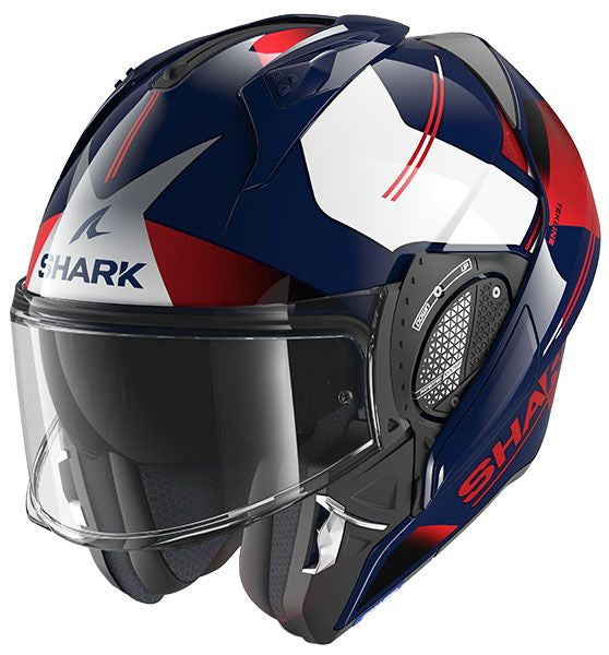 Shark Evo GT Tekline Flip Front Helmet BUR - Blue / White / Red