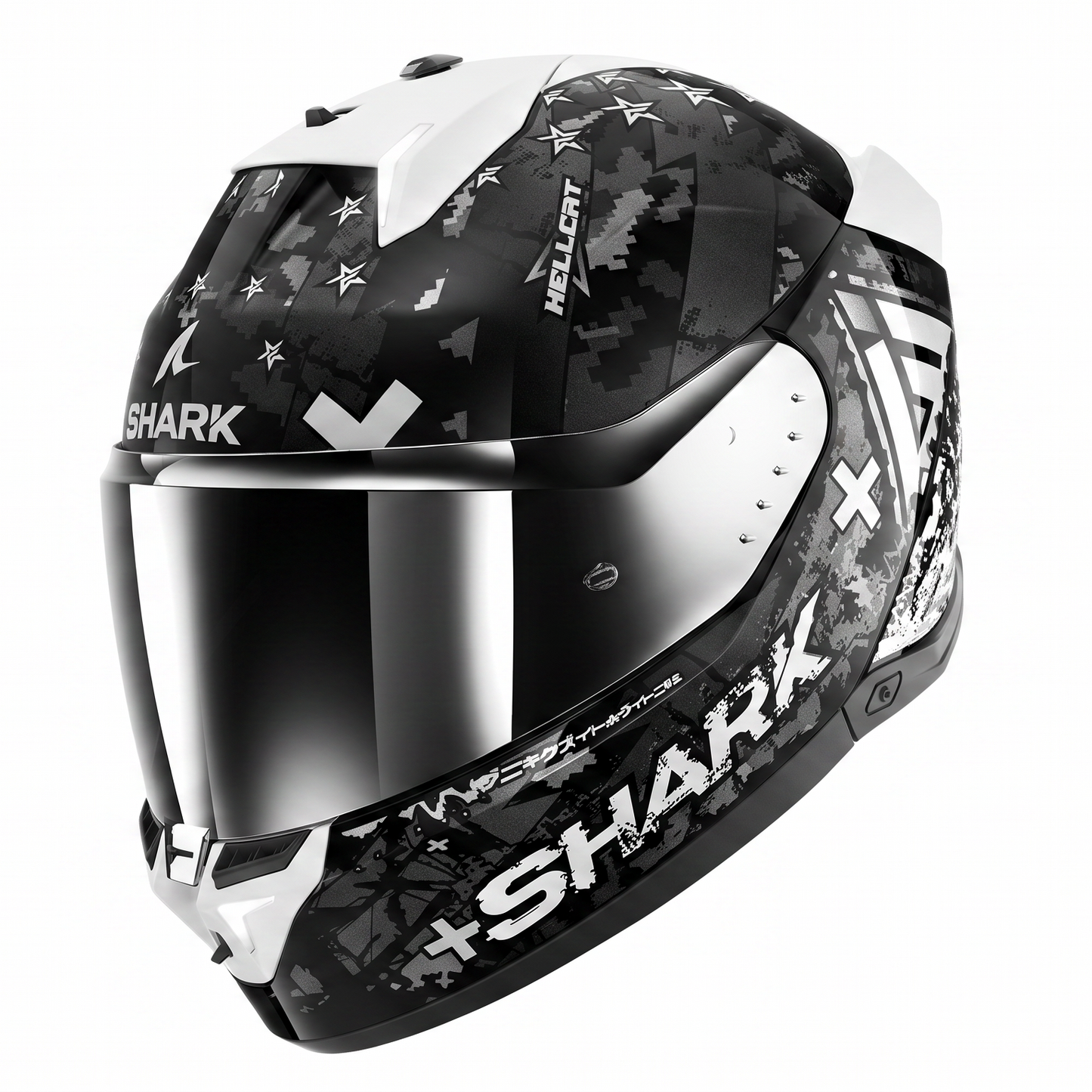 Shark Skwal I3 Hellcat Full Face Helmet KUS - Black / White