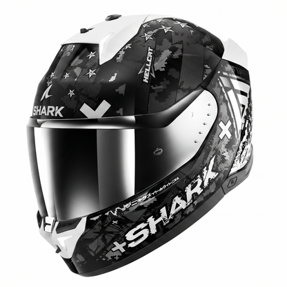 Shark Skwal I3 Hellcat Full Face Helmet KUS - Black / White