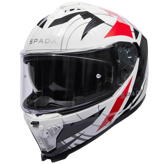 Spada SP18 Strike White / Black / Red Helmet