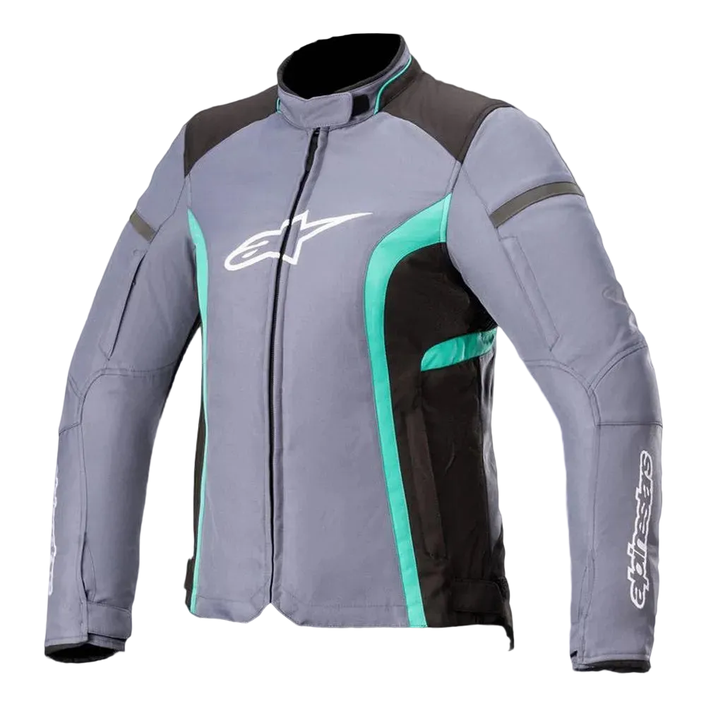 Alpinestars Stella T-Kira V2 Ladies Waterproof Textile Jacket - Slate / Peacock Green