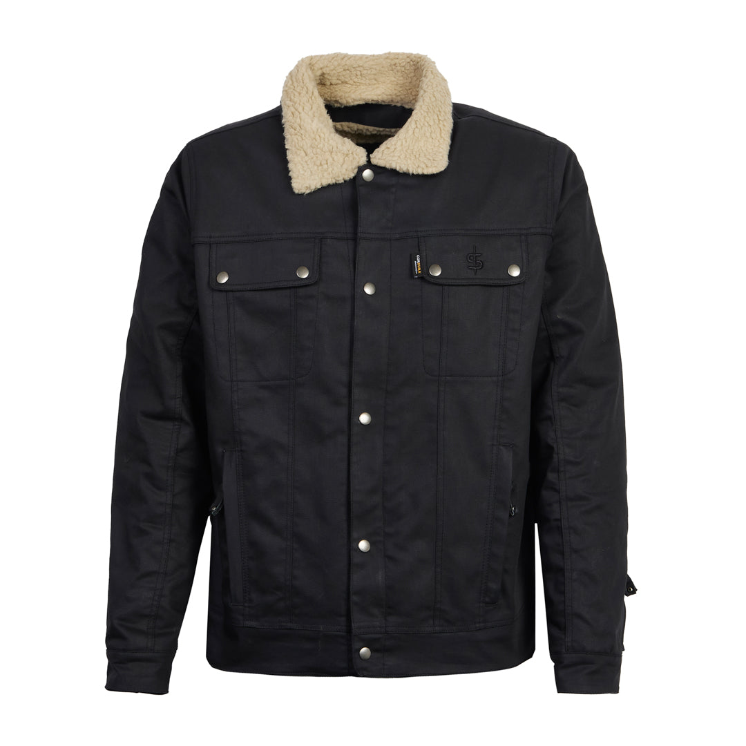 Spada Temper Trucker CE Jacket Black / Tan