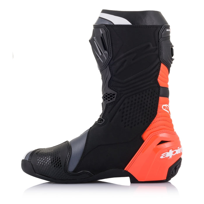 Alpinestars Supertech R Race Boots - Black / Red Fluo / White / Grey
