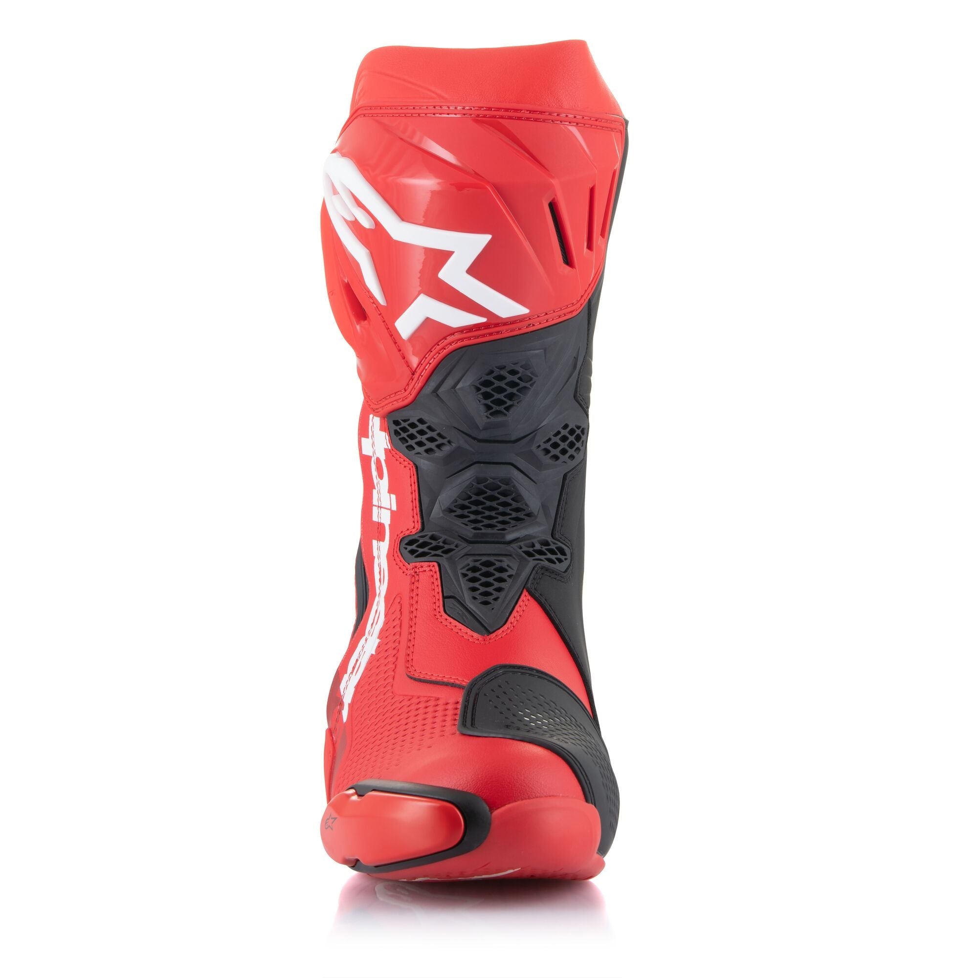 Alpinestars Supertech R Leather Boots - Bright Red / Red Fluo