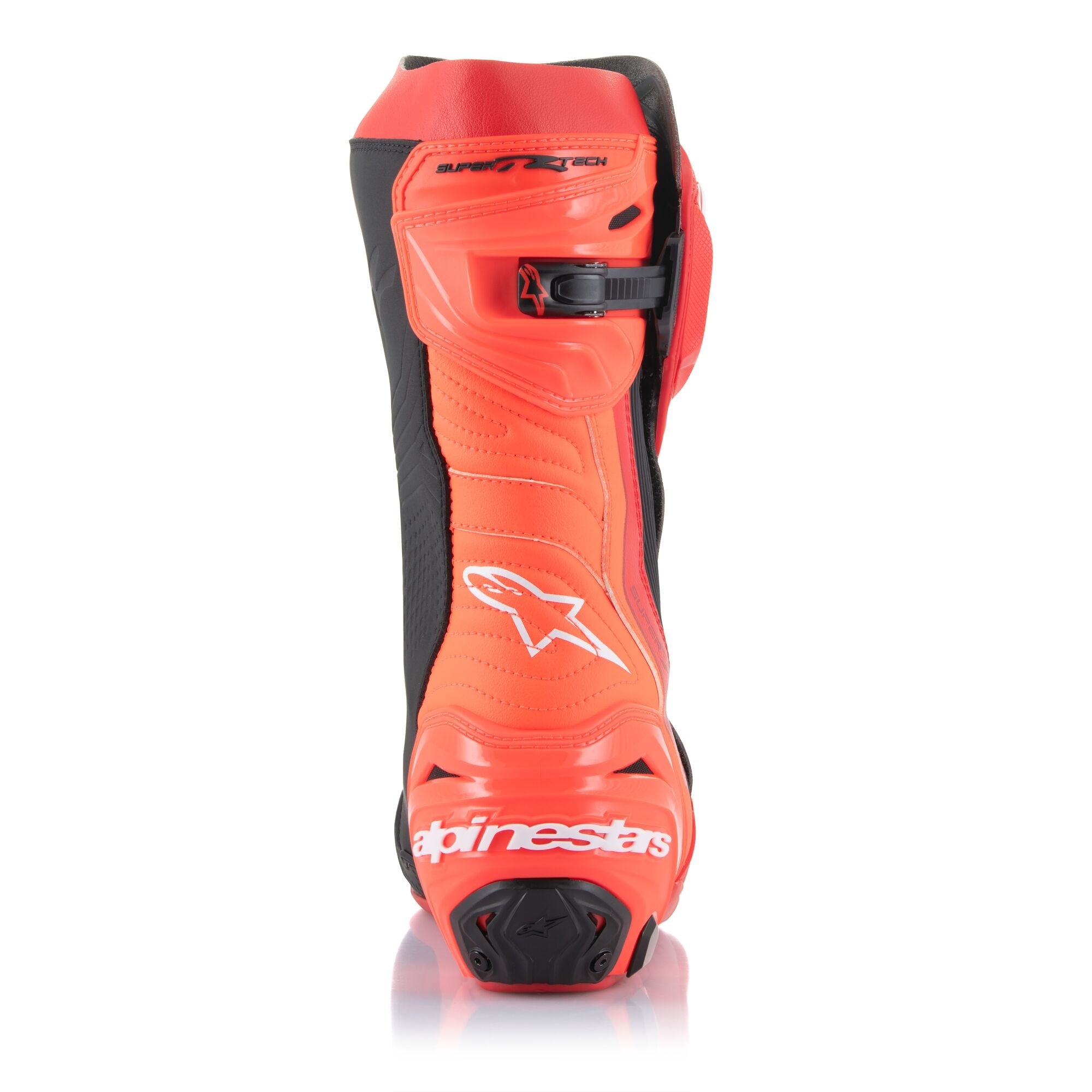 Alpinestars Supertech R Leather Boots - Bright Red / Red Fluo