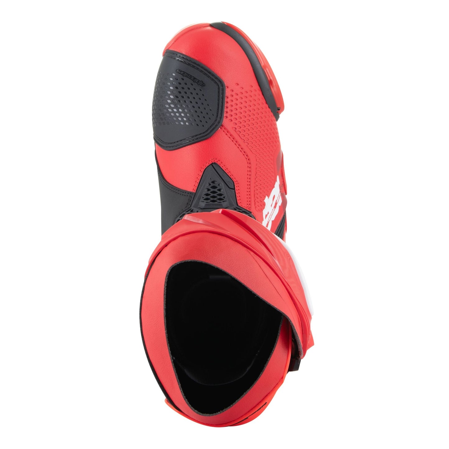 Alpinestars Supertech R Leather Boots - Bright Red / Red Fluo