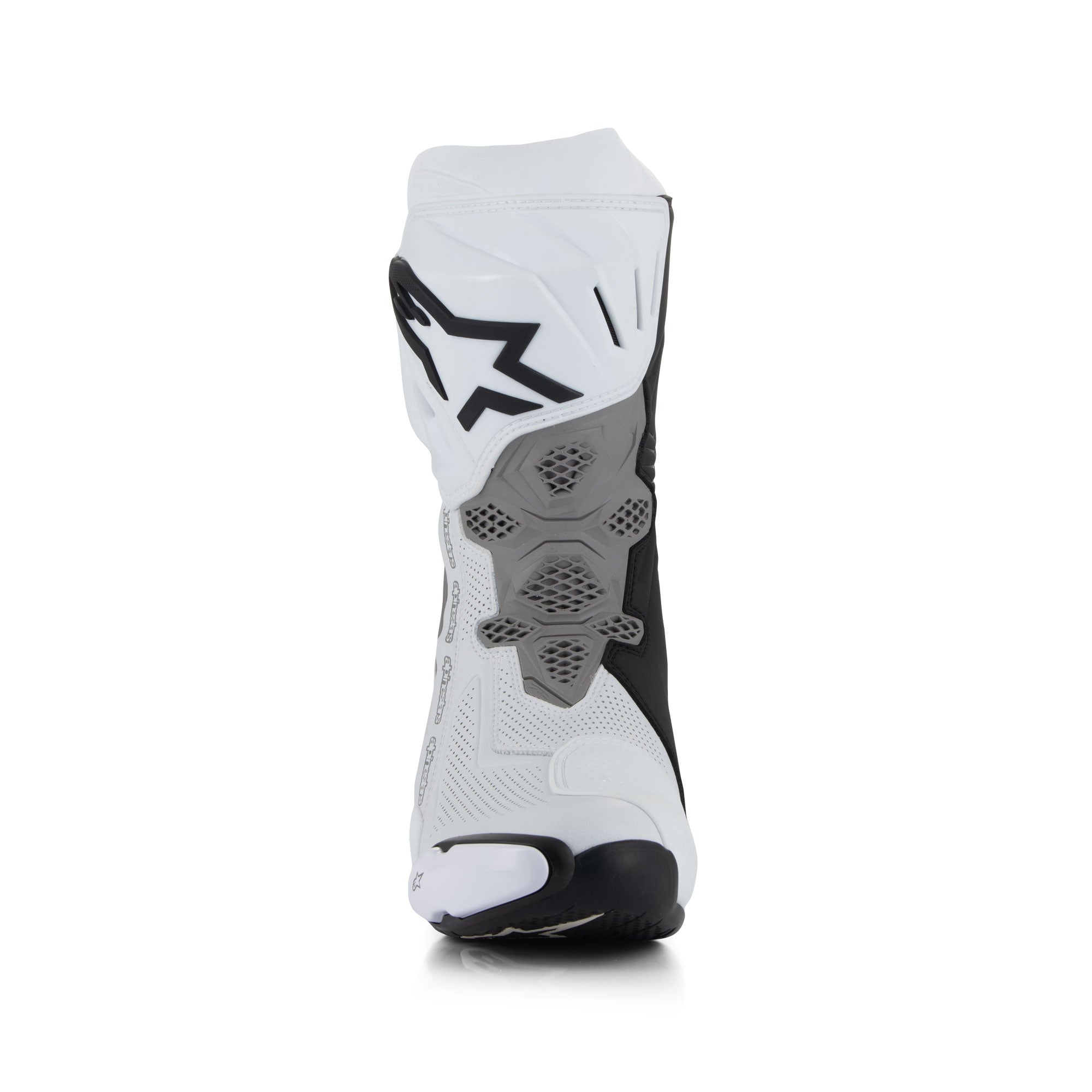 Alpinestars Supertech R Vented Race Boots - White / Mid Grey / Black