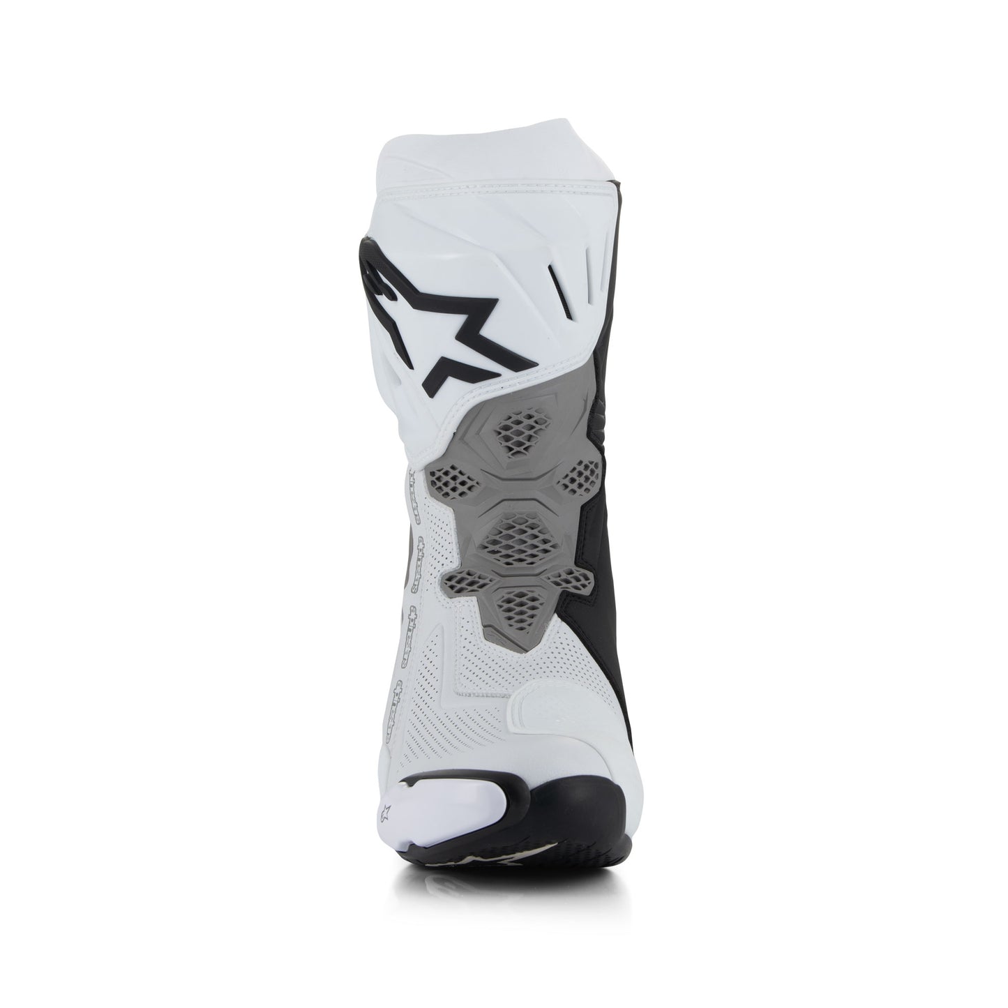 Alpinestars Supertech R Vented Race Boots - White / Mid Grey / Black